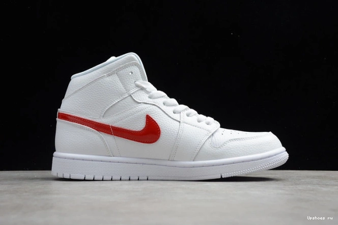 Jordan 1 University White (W) Mid BQ6472-106 Red 0831